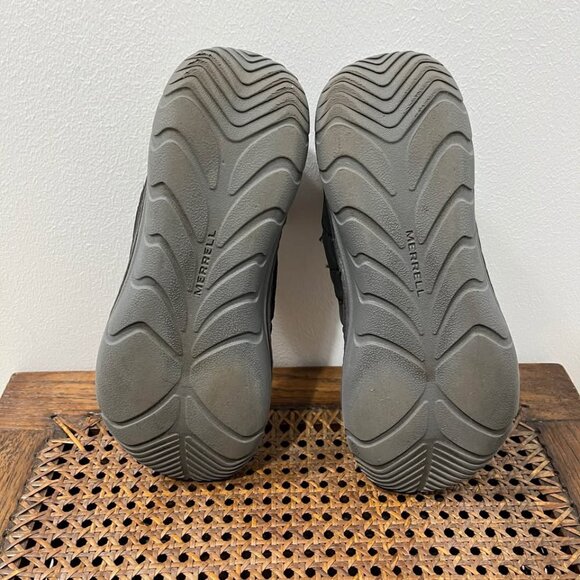 Size 8 Women's Black Merrell Quilted Hut Moc Slip On Ultra-Lightweight Shoes - Picture 7 of 7